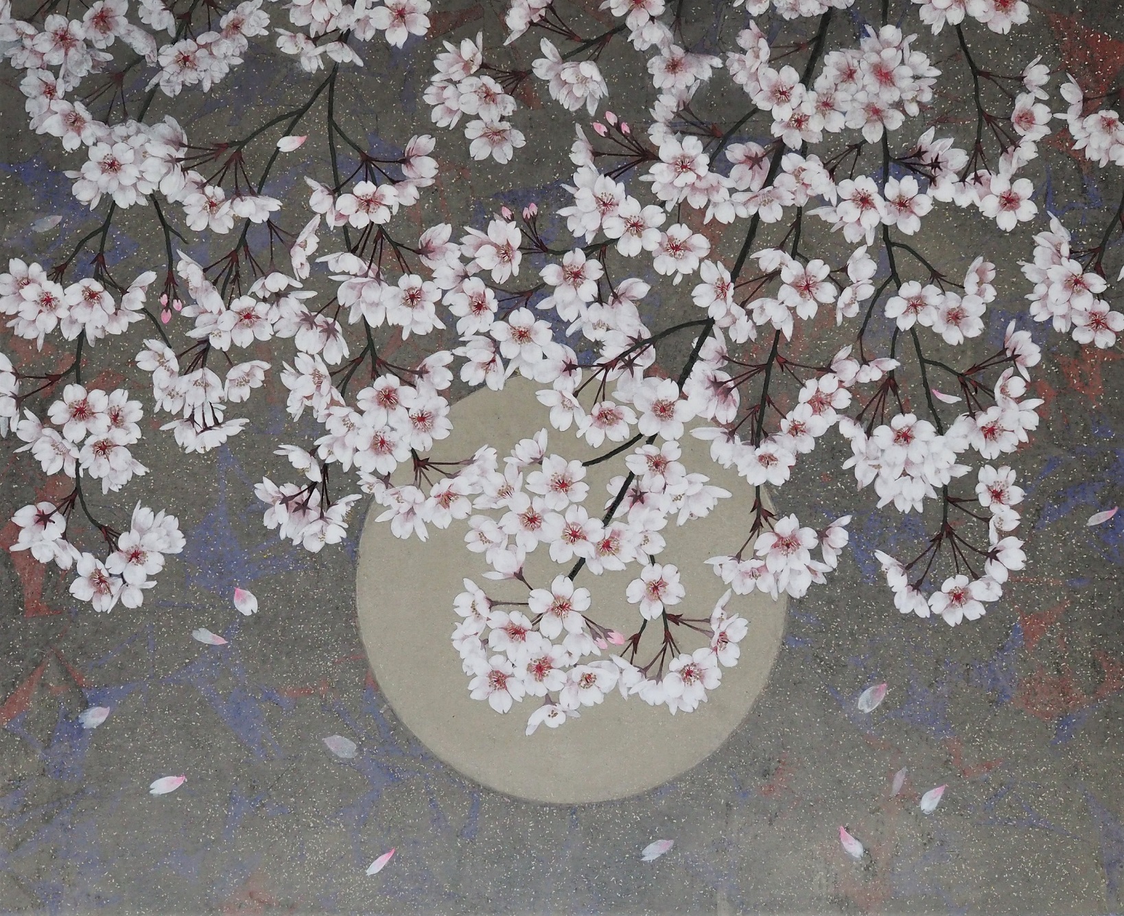 《桜月夜》紙本彩色 / 53×65cm（F15）